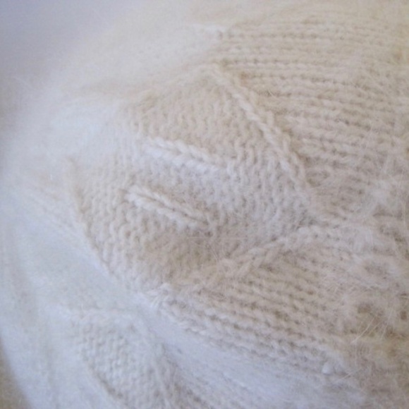 Angora Blend Knitted Beret - Picture 6 of 8